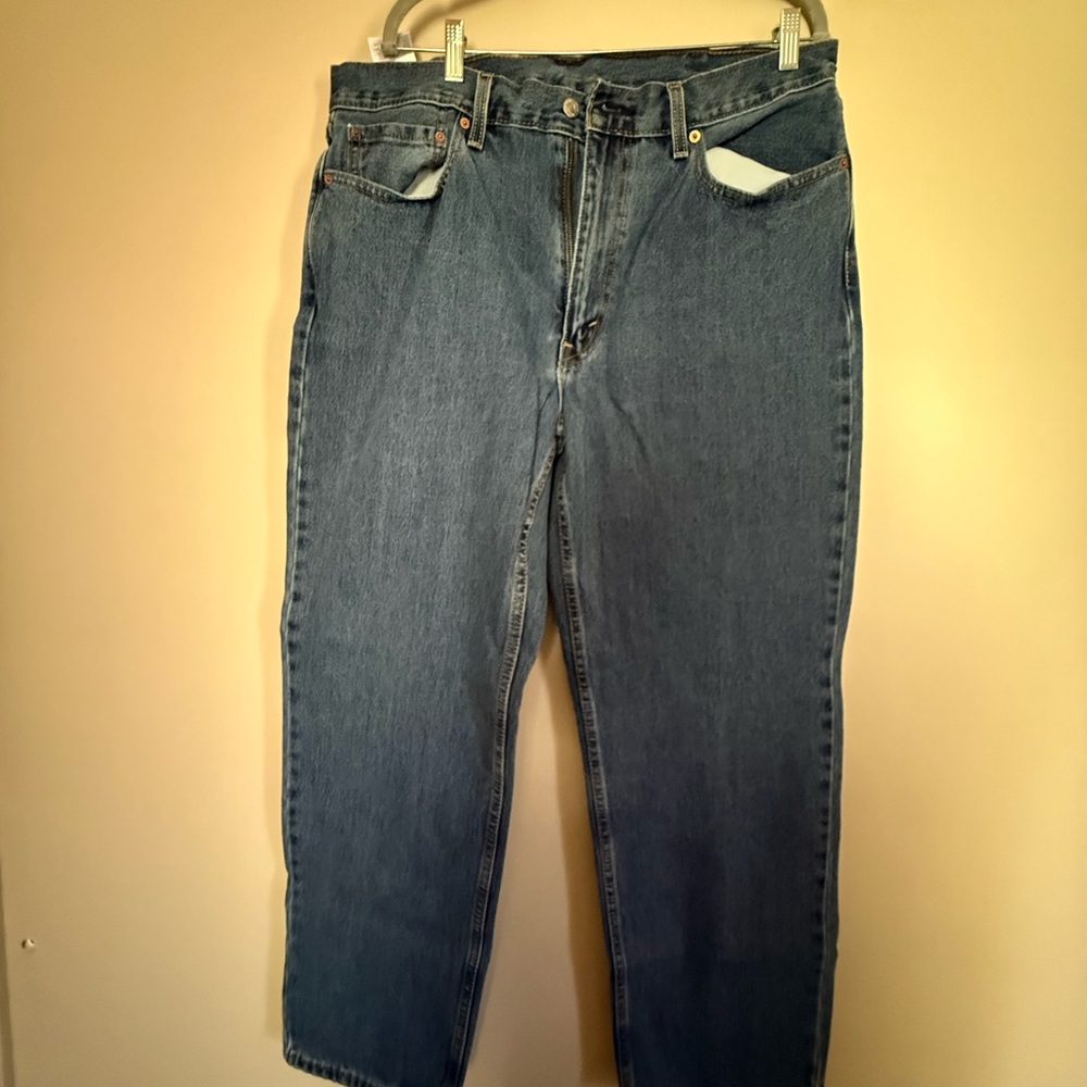 Levi's Straight Fit Classic Blue Denim Jeans